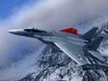 Pixy's F-15C over the Tyrann Mountains
