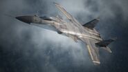 Initial promotion image of the Su-47 -Gault- skin in Ace Combat 7: Skies Unknown (with no marking)