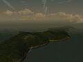 One of North Point's islands in Ace Combat 3: Electrosphere