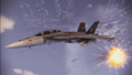 The squadron's aircraft in Ace Combat Infinity