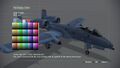 A-10A Thunderbolt II in the color editor screen