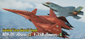 Banner advertising the aircraft and the ADF-01 -Osea-