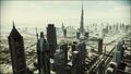 Central Dubai, with the Burj Khalifa visible center-right.