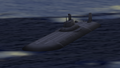 A Typhoon-class submarine defending the Hrimfaxi