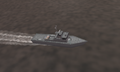 A Usean Rebel Forces gunboat