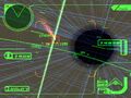 Gameplay during Electrosphere, featuring the Orbital Satellite Laser
