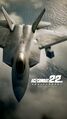 22nd Anniversary wallpaper for Ace Combat, which uses the same style as the Air Combat 22 logo
