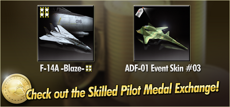 F-14A -Blaze- and ADF-01 Event Skin 03 Skilled Pilot Medal Exchange Banner.png
