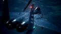 An F-15C refueling at night