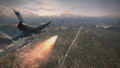 Firing a missile towards an EAF AV-8B over Ragno Fortress