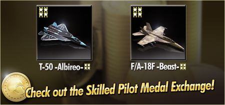 T-50 -Albireo- and FA-18F -Beast- Skilled Pilot Medal Exchange Banner.png