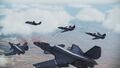 A formation flight of ASF-X -Ridgebacks-