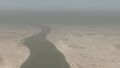 砂漠南部を流れるセーミャ川